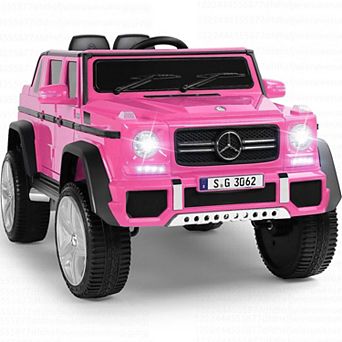 Gymax 12V Licensed Mercedes-Benz Kids Ride On Car RC Motorized Vehicles w/ Trunk
