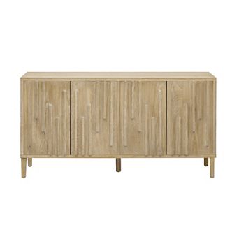 Wood 4-Door Sideboard