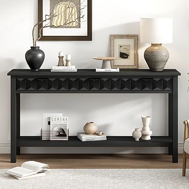 Modern Console Table with 3-Drawers