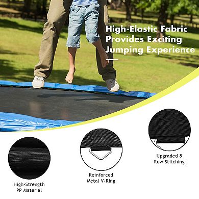 15-Foot High-Elastic PP Trampoline Jumping Mat