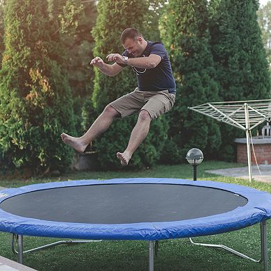 15-Foot High-Elastic PP Trampoline Jumping Mat
