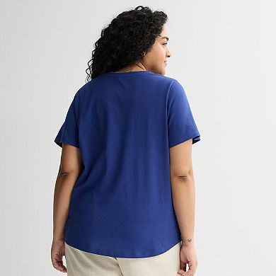 Women's Plus Sonoma Goods For Life® Americana Graphic Short Sleeve Tee