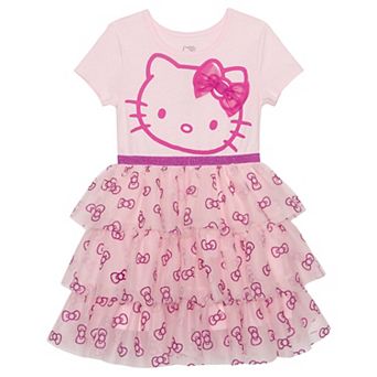 Girls 4-12 Hello Kitty Close Up Tutu Dress