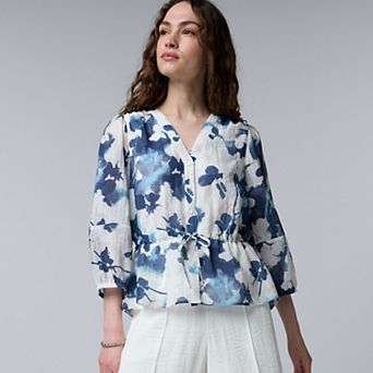 Women's Simply Vera Vera Wang Drawcord Waist Top