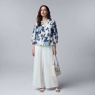 Petite Simply Vera Vera Wang Drawcord Waist Top