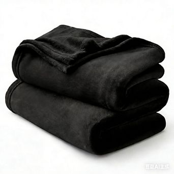 Bedsure Solid Flannel Blanket
