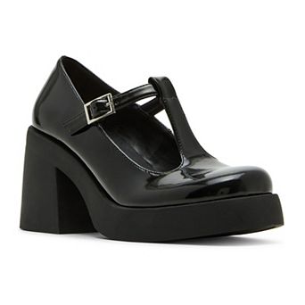 madden girl Lottiie Women's Block Heel Mary Jane Pumps