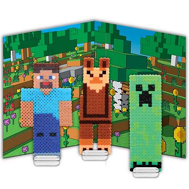 Tara Toy Deluxe Pixel Art Craft Kit - Minecraft - 810-pc. Design & Fuse Magnets & Stickers