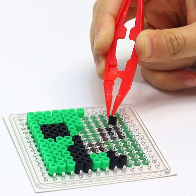 Tara Toy Deluxe Pixel Art Craft Kit - Minecraft - 810-pc. Design & Fuse Magnets & Stickers