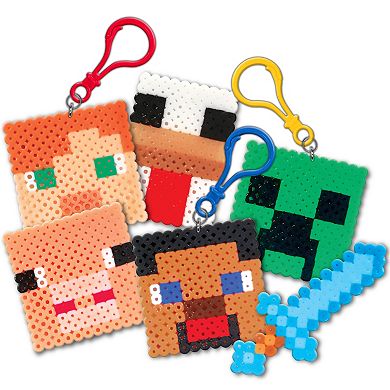 Tara Toy Deluxe Pixel Art Craft Kit - Minecraft - 810-pc. Design & Fuse Magnets & Stickers