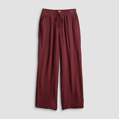 Women's Croft & Barrow® Pull-On Crinkle Pants