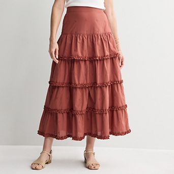 Women's Farmers Market Eyelet Maxi Skirt