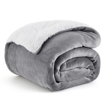 Bedsure Solid Sherpa Throw Blanket