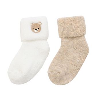 Baby & Toddler Boy Jumping Beans® 2-Pack Cozy Turncuff Socks