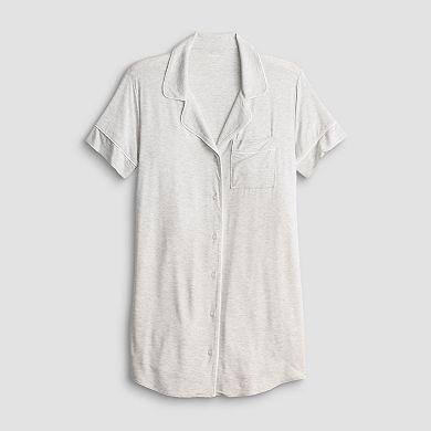 Women's Sonoma Goods For Life® Short Sleeve Modal Notch Sleepshirt