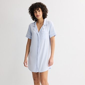 Women's Sonoma Goods For Life® Short Sleeve Modal Notch Sleepshirt