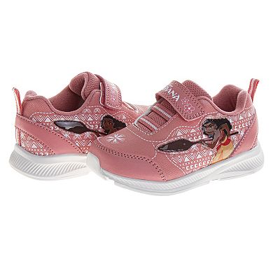 Disney's Moana Girls' LightUp Sneakers Fun Colorful, and Comfortable Footwear (Toddler / Little Kid)