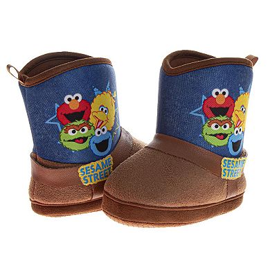 Sesame Street Oscar, Cookie, and Big Bird Kids' Booties (Toddler)