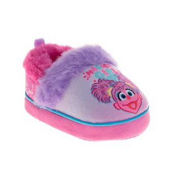 Sesame Street Abby Cadabby Kids' Slippers Soft Comfortable Plush SlipOns (Toddler)