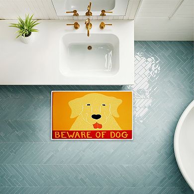 Stupell Home Decor Beware Of Dog Decorative Bath Mat