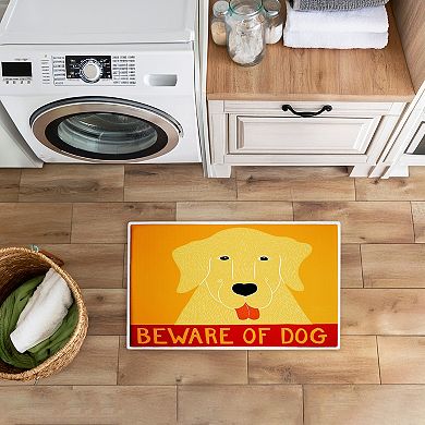 Stupell Home Decor Beware Of Dog Decorative Bath Mat