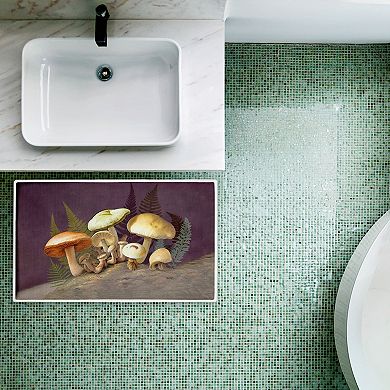 Stupell Home Decor Mushrooms & Ferns Decorative Bath Mat