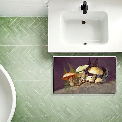 Stupell Home Decor Mushrooms & Ferns Decorative Bath Mat