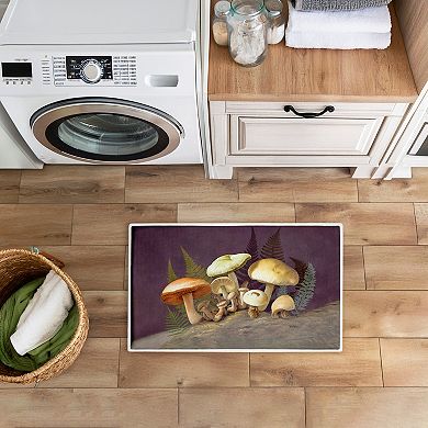 Stupell Home Decor Mushrooms & Ferns Decorative Bath Mat