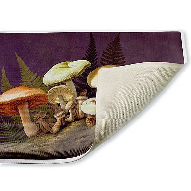 Stupell Home Decor Mushrooms & Ferns Decorative Bath Mat