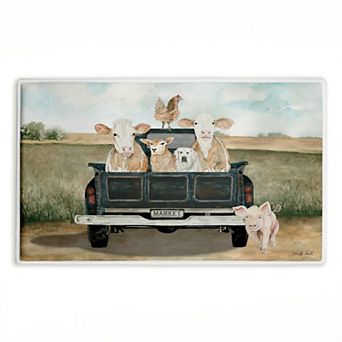 Stupell Home Decor Ready For A Ride Animals Decorative Bath Mat