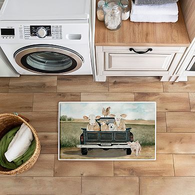 Stupell Home Decor Ready For A Ride Animals Decorative Bath Mat