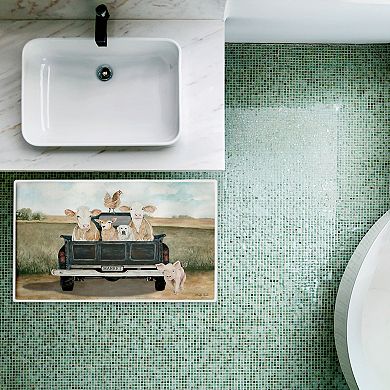 Stupell Home Decor Ready For A Ride Animals Decorative Bath Mat