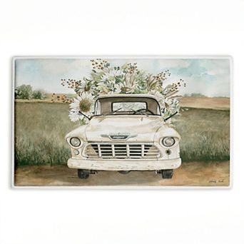 Stupell Home Decor Vintage Flower Delivery Decorative Bath Mat