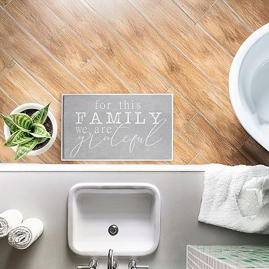 Stupell Home Decor For This Family Gratitude Decorative Bath Mat