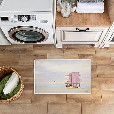 Stupell Home Decor Beach Hut Bath Mat
