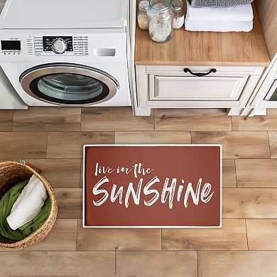 Stupell Home Decor Live In The Sunshine Decorative Bath Mat