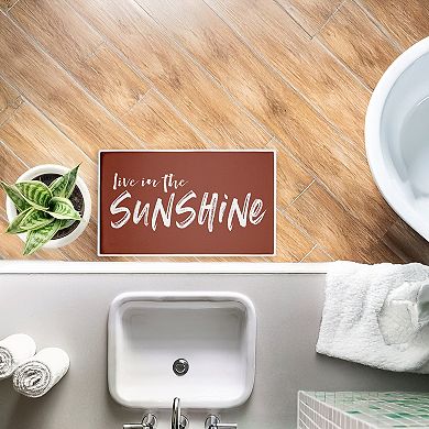 Stupell Home Decor Live In The Sunshine Decorative Bath Mat
