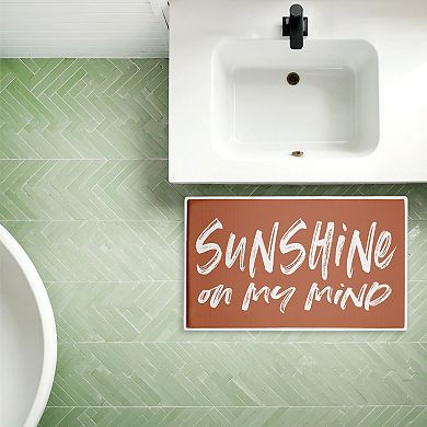 Stupell Home Decor Sunshine On My Mind Decorative Bath Mat