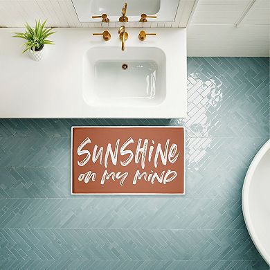 Stupell Home Decor Sunshine On My Mind Decorative Bath Mat
