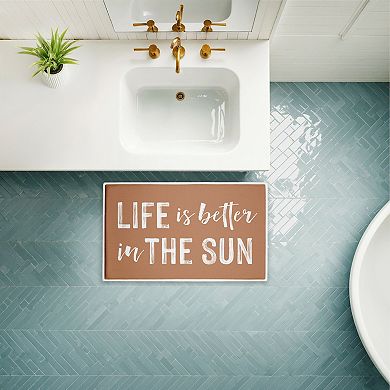 Stupell Home Decor Better In The Sun Decorative Bath Mat
