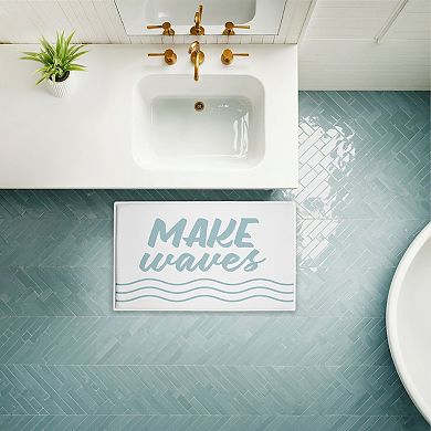 Stupell Home Decor Make Waves Decorative Bath Mat