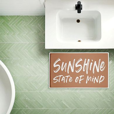 Stupell Home Decor Sunshine Summer Sentiment Decorative Bath Mat