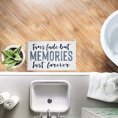 Stupell Home Decor Tans Fade But Memories Last Decorative Bath Mat