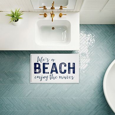 Stupell Home Decor Life's A Beach Decorative Bath Mat
