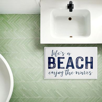 Stupell Home Decor Life's A Beach Decorative Bath Mat