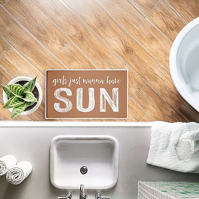 Stupell Home Decor Girls Just Wanna Have Sun Decorative Bath Mat
