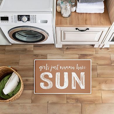 Stupell Home Decor Girls Just Wanna Have Sun Decorative Bath Mat