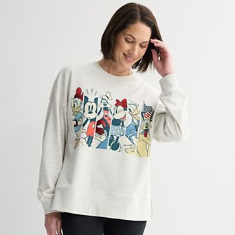Women's Disney's Mickey Mouse & Friends Americana Pullover Sweater
