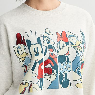 Women's Disney's Mickey Mouse & Friends Americana Pullover Sweater