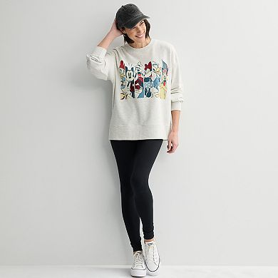 Women's Disney's Mickey Mouse & Friends Americana Pullover Sweater